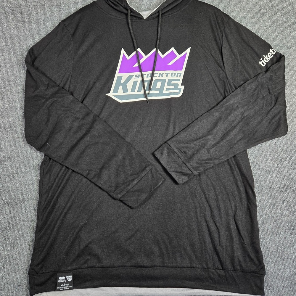 Sacramento Stockton Kings Reversible Hoodie Mens XL Ticketmaster NBA G-League - Picture 5 of 12